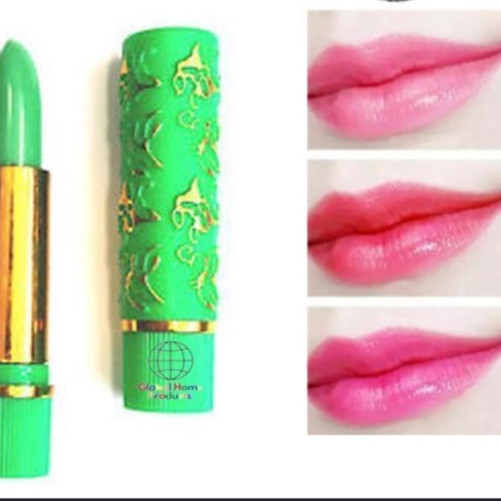 Green Color-Changing Lipstick 24hs.